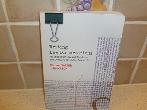 Writing Law Dissertations: An Introduction and Guide to the Conduct of Legal Research von Longman