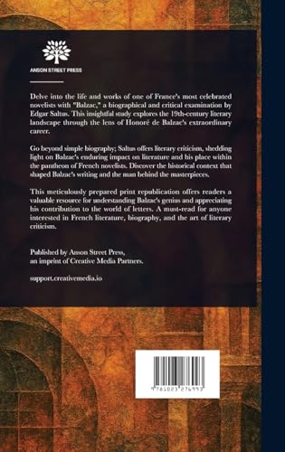 Balzac von Anson Street Press