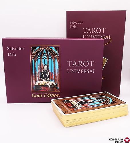 Salvador Dalí Tarot Universal - Gold Edition: Buch und Karten mit Goldschnitt (endlich wieder lieferbar! Deutsch und Englisch) von Königsfurt-Urania
