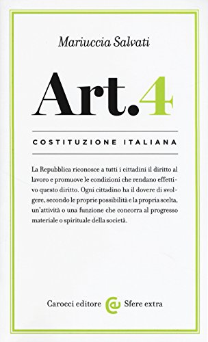 Costituzione italiana: articolo 4 (Sfere extra)