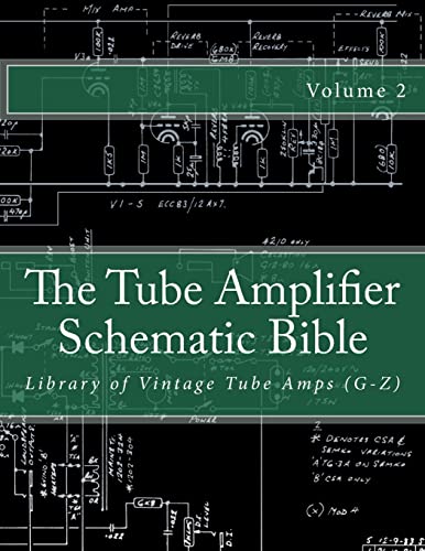 The Tube Amplifier Schematic Bible Volume 2: Library of Vintage Tube Amps (G-Z) (Manufacturers G-Z, Band 2) von Createspace Independent Publishing Platform