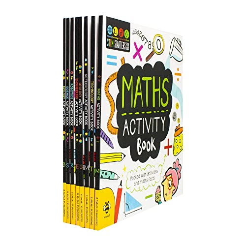 STEM Starters for Kids 8 Activity Books Collection Set (Science, Robotics, Geology, Technology, Biology, Meteorology, Engineering & Maths)