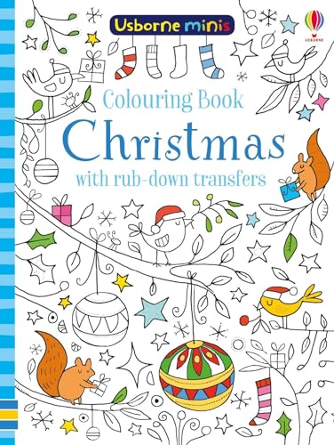 Colouring Book Christmas with rub-down transfers (Usborne Minis)
