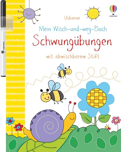 Mein Wisch-und-weg-Buch: Schwungübungen: mit abwischbarem Stift (Meine Wisch-und-weg-Bücher) von Usborne