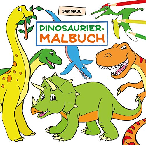 Dinosaurier-Malbuch: Das Dino-Malbuch für Kinder ab 4 Jahren