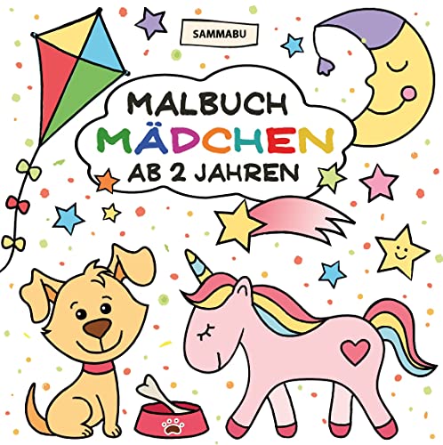 Malbuch Mädchen ab 2 Jahren: Mein erster Malspaß im großen Quadrat von Neuer Augsburger Buchverlag