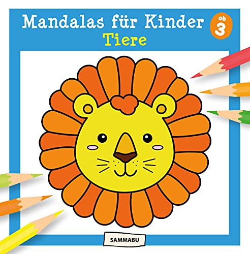 Mandalas für Kinder ab 3 - Tiere: Mandala-Malbuch mit einfachen Motiven und dicken Linien