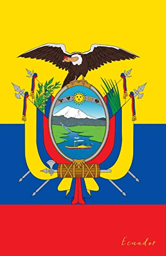 Ecuador: Flagge, Notizbuch, Urlaubstagebuch, Reisetagebuch zum selberschreiben
