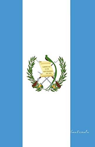 Guatemala: Flagge, Notizbuch, Urlaubstagebuch, Reisetagebuch zum selberschreiben