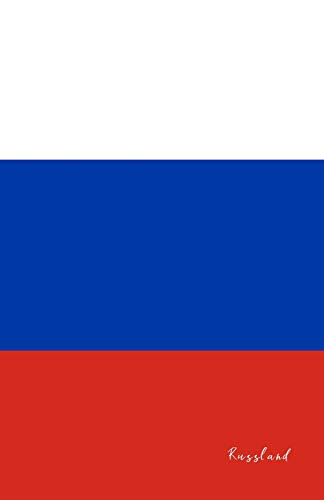 Russland: Flagge, Notizbuch, Urlaubstagebuch, Reisetagebuch zum selberschreiben