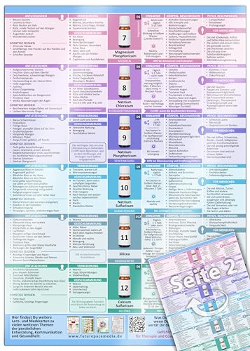 Schüßler-Salze Nr.1 bis 12 - Auf einen Blick (2024) – Harmonie und Innere Balance für Körper & Seele - Immer das richtige Mittel finden - Schnell ... selbst anwenden (DINA4, hochwertig laminiert)