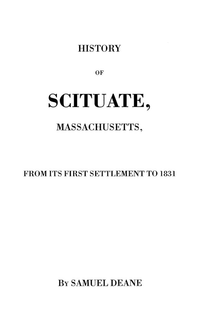 History of Scituate Massachusetts von Clearfield