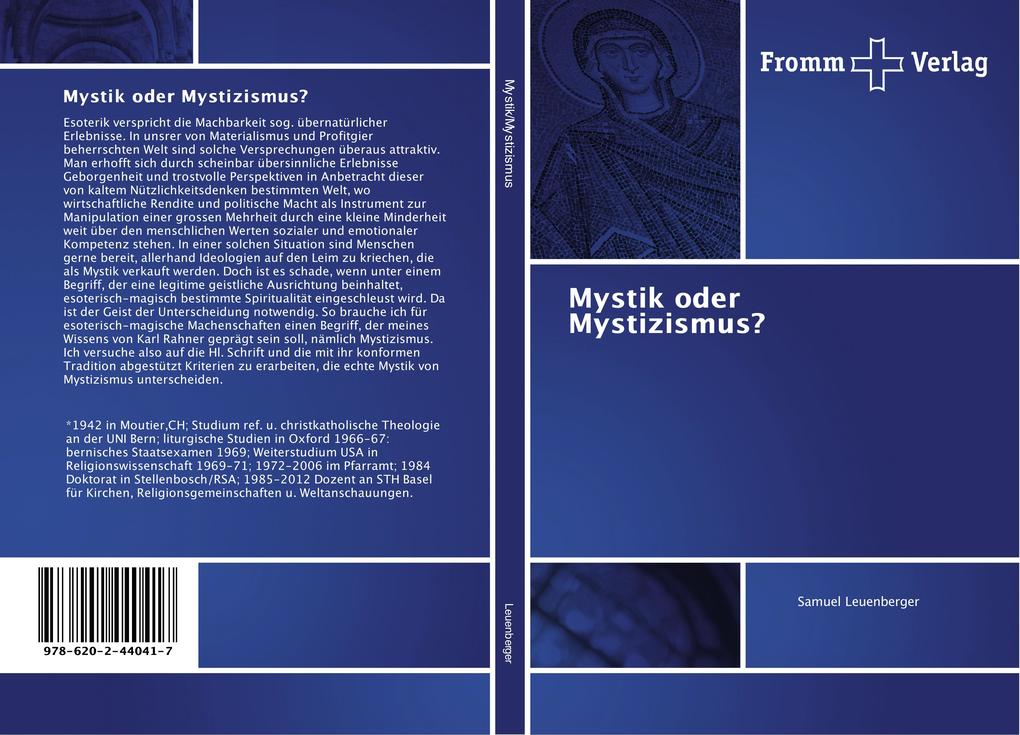 Mystik oder Mystizismus? von Fromm Verlag