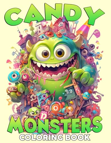 Candy Monsters Coloring Book: Indulge in Sugary Spooks Coloring Pages with Playful Demon and Sugary Treat Scenes for Adults to Soothe Anxiety von Independently published