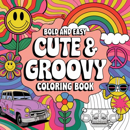 Retro Coloring Book for Adults: 138 Pages of Vintage-Inspired Designs, Groovy Patterns, and Hippie Art for Relaxation and Stress Relief von Independently published