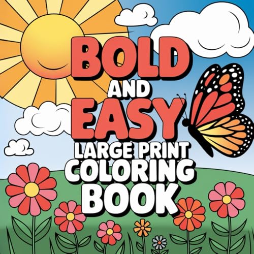 Simple Coloring Book for Adults: Large Print Coloring Book for Adults | Easy and Relaxing Coloring for Stress Relief and Mindfulness von Independently published