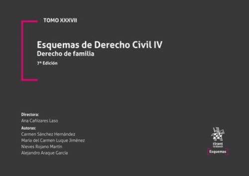 Tomo XXXVII Esquemas de Derecho Civil IV. Derecho de Familia 7ª Edición von Editorial Tirant lo Blanch