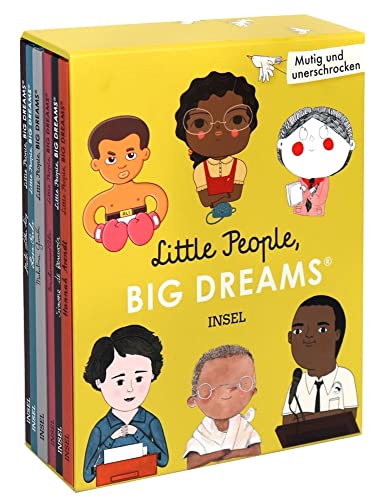 Little People, Big Dreams: Mutig und unerschrocken: Geschenkbox mit 6 Bänden: Muhammad Ali, Hannah Arendt, Simone de Beauvoir, Mahatma Gandhi, Martin Luther King, Rosa Parks