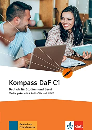 Kompass DaF C1: Deutsch für Studium und Beruf. Medienpaket (4 Audio-CDs + DVD) (Kompass DaF: Deutsch für Studium und Beruf) von KLETT ALEMAN