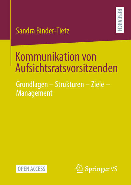 Kommunikation von Aufsichtsratsvorsitzenden von Springer Fachmedien Wiesbaden