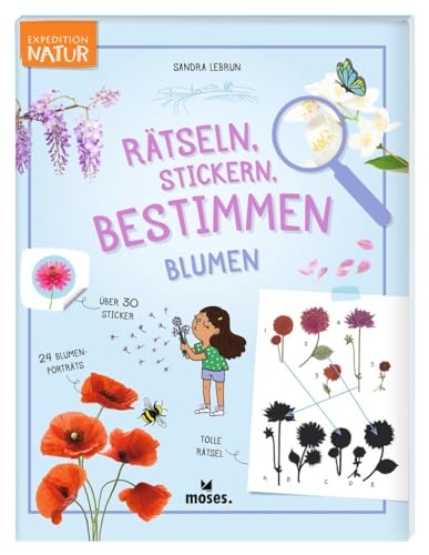 moses. Rätseln, Stickern, Bestimmen – Blumen, Expedition Natur Beschäftigungsbuch mit Steckbriefen, Natur-Rätseln, Ausmalbildern und Stickern, Kreatives Kindermitmachbuch für Kinder ab 7 Jahren moses. Rätseln, Stickern, Bestimmen – Blumen, Expedition Natur Beschäftigungsbuch mit Steckbriefen, Natur-Rätseln, Ausmalbildern und Stickern, Kreatives Kindermitmachbuch für Kinder ab 7 Jahren