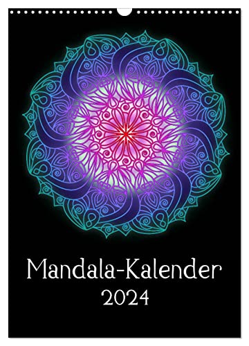 Mandala-Kalender 2024 (Wandkalender 2024 DIN A3 hoch), CALVENDO Monatskalender