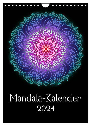 Mandala-Kalender 2024 (Wandkalender 2024 DIN A4 hoch), CALVENDO Monatskalender von CALVENDO