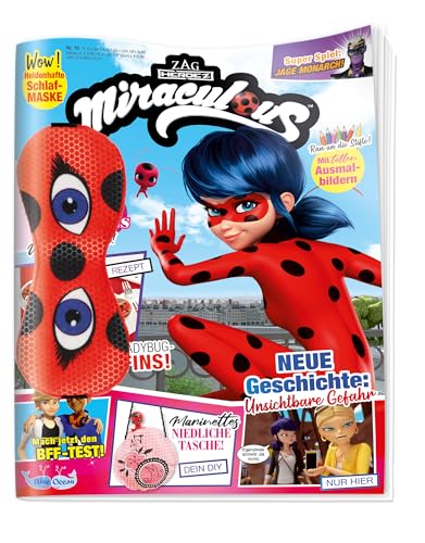 Miraculous Magazin 10/23 | Schlafmaske Ladybug | Abenteuer mit Ladybug und Cat Noir von Blue Ocean Entertainment AG
