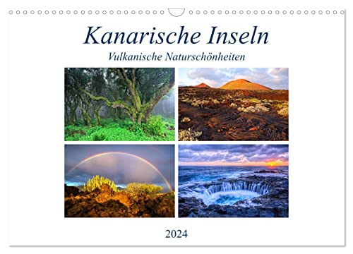 Kanarische Inseln - Vulkanische Naturschönheiten (Wandkalender 2024 DIN A3 quer), CALVENDO Monatskalender