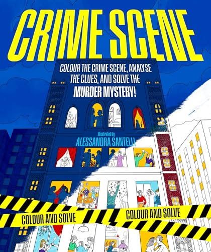 Crime Scene: A Cosy Crime Colouring Book (Colour and Solve, 1) von Macmillan