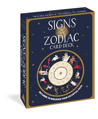 Signs of the Zodiac Card Deck: 50 Cards to Discover Your Celestial Path