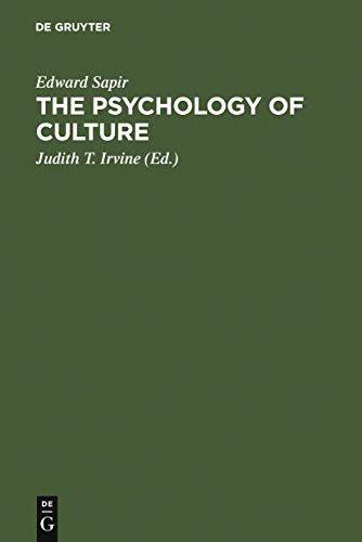 The Psychology of Culture: A Course of Lectures von Walter de Gruyter