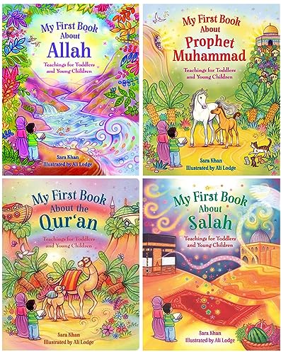 My First Book On Islam Children Collection 4 Books Gift Set (My First Book about the Qur'an, Prophet Muhammad, Allah & Ramadan)