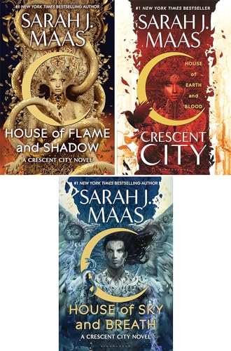 Crescent City Series Set of 3 Books. House of Earth and Blood, House of Sky and Breath and House of Flame and Shadow