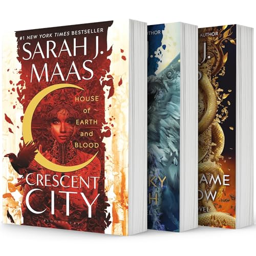 Crescent City Series Set of 3 Books. House of Earth and Blood (paperback), House of Sky and Breath (paperback) and House of Flame and Shadow (hardcover)