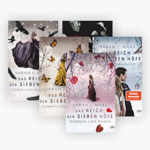 Das Reich der sieben Höfe Band 1-5 plus 1 exklusives Postkartenset