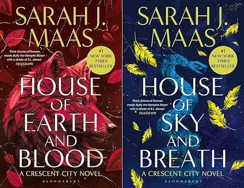 House of Earth and Blood & House of Sky and Breath 2 Book Set Collection - Crescent City
