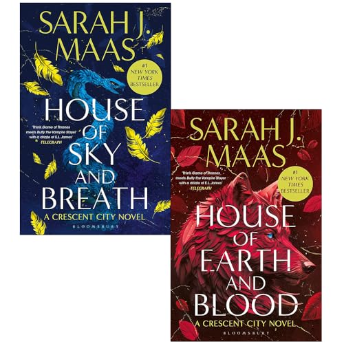 Sarah J Maas Crescent City Series 2 Books Collection Set (House of Sky and Breath[Hardcover], House of Earth and Blood)