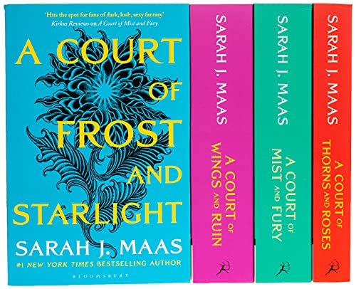 A Court of Thorns and Roses Series Sarah J. Maas 4 Books Collection Set (A Court of Thorns and Roses, A Court of Mist and Fury, A Court of Wings and Ruin, A Court of Frost and Starlight)