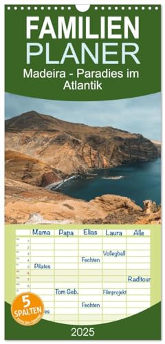 Familienplaner 2025 - Madeira - Paradies im Atlantik mit 5 Spalten (Wandkalender, 21 cm x 45 cm), CALVENDO: Landschaftsfotografie von einer Insel der Kontraste. von CALVENDO