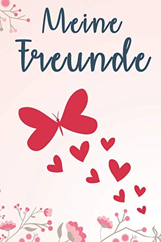 Meine Freunde: Mädchen Freundebuch für Grundschule / Schule Schulfreundebuch