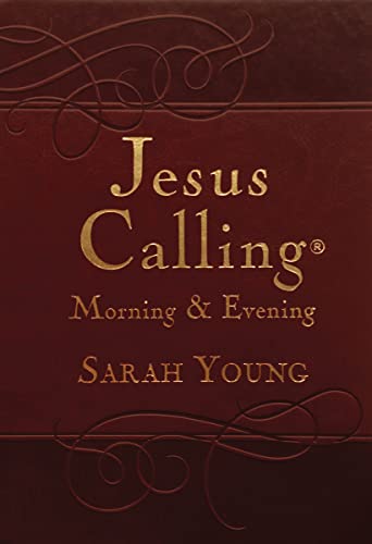 Jesus Calling Morning and Evening, Brown Leathersoft Hardcover, with Scripture References von Thomas Nelson