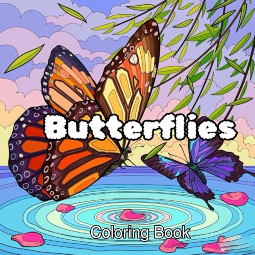 Butterflies: A Beautiful Coloring Book Featuring Graceful Butterflies von Independently published