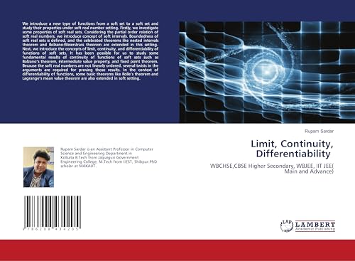 Limit, Continuity, Differentiability: WBCHSE,CBSE Higher Secondary, WBJEE, IIT JEE( Main and Advance).DE von LAP Lambert Academic Publishing