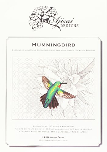 Hummingbird. Cross stitch and blackwork design. Ediz. italiana, inglese e francese (Ajisai Blackwork) von Marcovalerio