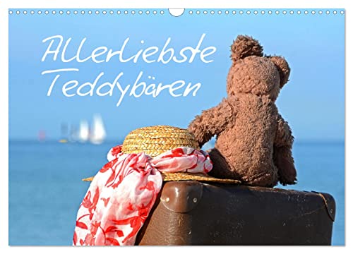 Allerliebste Teddybären (Wandkalender 2024 DIN A3 quer), CALVENDO Monatskalender
