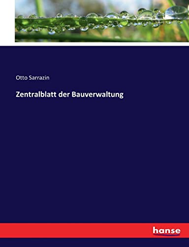 Zentralblatt der Bauverwaltung
