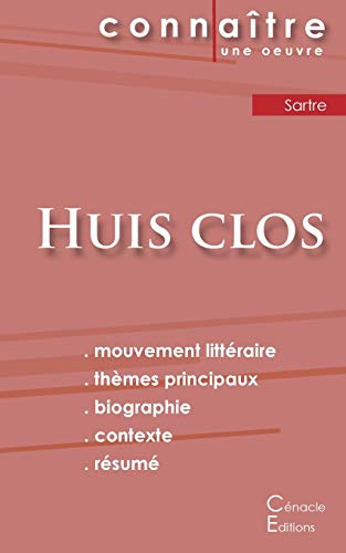 Fiche de lecture Huis clos de Jean-Paul Sartre (Analyse littéraire de référence et résumé complet)