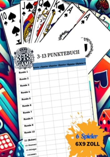 3-13 Punktebuch: Spielstandblatt für das 3–13-Spiel von epubli