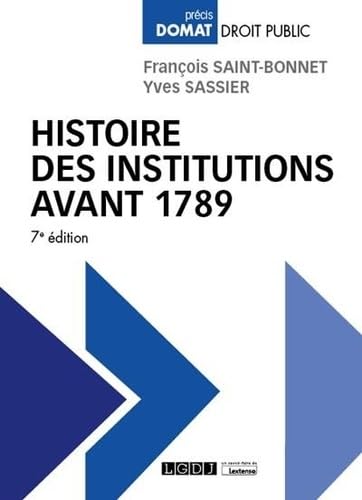 Histoire des institutions avant 1789 (2022-2023) von LGDJ